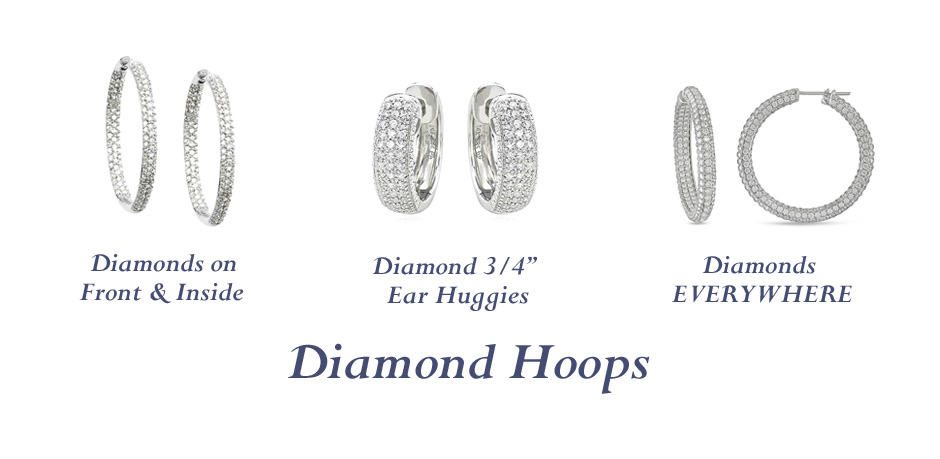 DIAMOND HOOPS - Vanessa Nicole Jewels DIAMOND HOOPS - Vanessa Nicole Jewels
