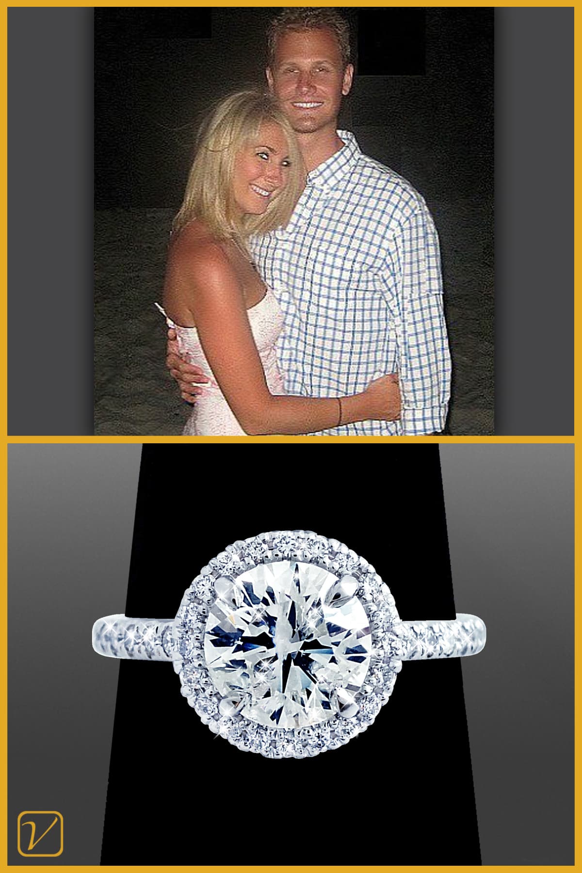 Clayton & Stefanie-Halo Engagement Ring