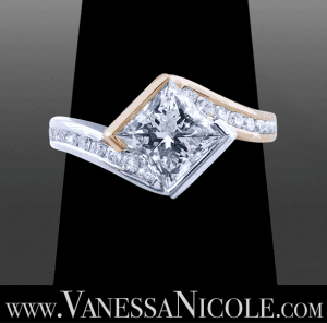 Engagement-Rings-for-Alternative-Brides Unique Shape Diamond Ring