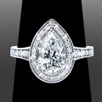 pear cut diamond ring Asscher Cut Diamond Ring Selection for Lael
