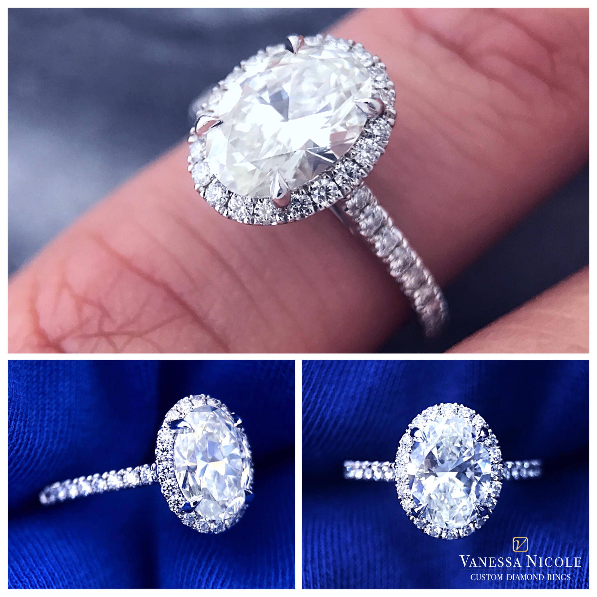 Seamless Halo Engagement Ring