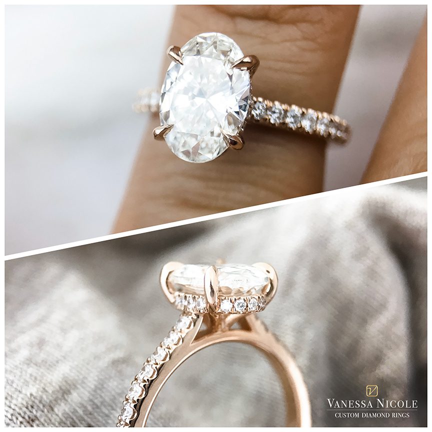 Oval Cut Diamond Rings