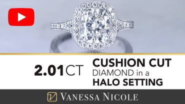 Cushion Cut Diamond Antique Halo Engagement Ring for Anna 3