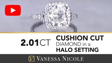 Cushion Cut Diamond Halo Engagement Ring for Tess Cushion Cut Diamond Halo Engagement Ring for Tess