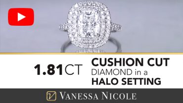 Cushion Cut Double Halo Diamond Ring for Elizabeth 4