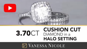 Cushion Cut Halo Engagement Ring for Tracy