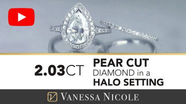 Pear Shaped Diamond Ring With Wedding Band for Erina