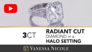 Radiant Cut Halo Ring for Megan