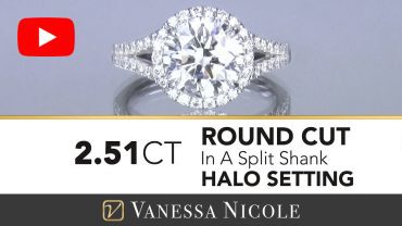 Round Cut Halo Ring for Janeen