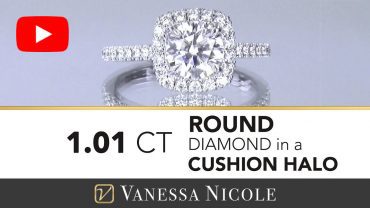 Round Diamond Cushion Halo Ring for Samantha