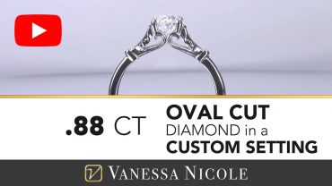 Engraved Oval Cut Diamond Engagement Ring for Kimiko Engraved Oval Cut Diamond Engagement Ring for Kimiko