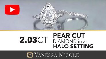 Pear Cut Diamond Engagement Ring With Wedding Band - Vanessa Nicole Jewels