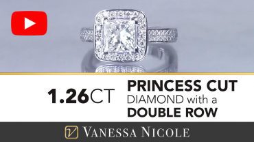 Princess Cut Diamond Engagement Ring for Rachel - Vanessa Nicole Princess Cut Diamond Engagement Ring for Rachel - Vanessa Nicole