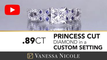 Princess Cut Twist Engagement Ring for Lexy - Vanessa Nicole Jewels