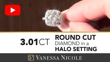 Round Cut Diamond Engagement Ring for Maho - Vanessa Nicole Jewels