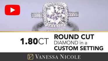 Round Cut Diamond Engagement Ring with Round Diamond for Carrie