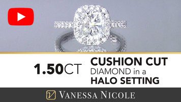 Cushion Cut Halo Ring for Laura Cushion Cut Halo Ring for Laura