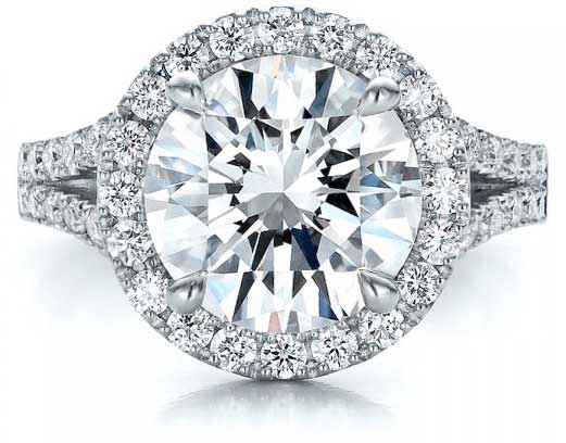 Platinum halo round brilliant engagement ring Platinum halo round brilliant engagement ring