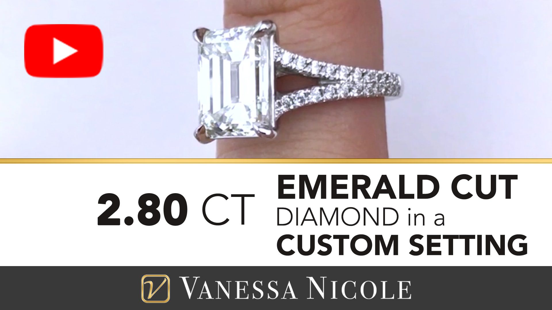 EMERALD CUT DIAMOND RING | Split Shank Emerald Cut Yasmin EMERALD CUT DIAMOND RING | Split Shank Emerald Cut