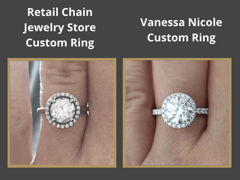 Retail Chain Jewelry Store Custom Ring retail chain jewelry store custom ring vs vanessa nicole jewels custom ring